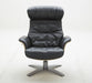 VIG Furniture - Modrest - Nowak Modern Black Lounge Chair & Ottoman Set - VGKK-A938-BLK-SET - GreatFurnitureDeal