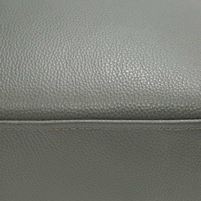 VIG Furniture - Divani Casa Jacoba Modern Dark Grey Leather Rectangular Ottoman - VGKK-KF-2620-ROT-DKG - GreatFurnitureDeal