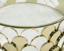 VIG Furniture - Modrest Javier Modern Glass & Gold Round Coffee Table - VGVCCT088 - GreatFurnitureDeal