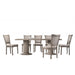 Mariano Furniture - Jessica 7 Piece Rectangular Dining Table Set in Natural - BM-JESSRT7 - GreatFurnitureDeal