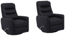 Parker Living - Hercules Swivel Glider Recliner in Black(Set of 2) - MHER#812GS-2-BLC - GreatFurnitureDeal