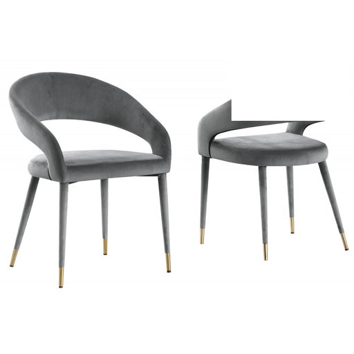 Mariano Furniture - JL021 Dining Chair in Grey (Set of 2) - BM-JL021-GREY - GreatFurnitureDeal