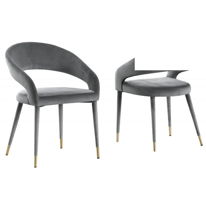 Mariano Furniture - JL021 Dining Chair in Grey (Set of 2) - BM-JL021-GREY - GreatFurnitureDeal