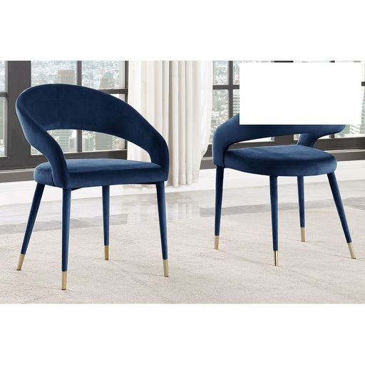 Mariano Furniture - JL021 Dining Chair in Navy Blue (Set of 2) - BM-JL021-BLUE - GreatFurnitureDeal
