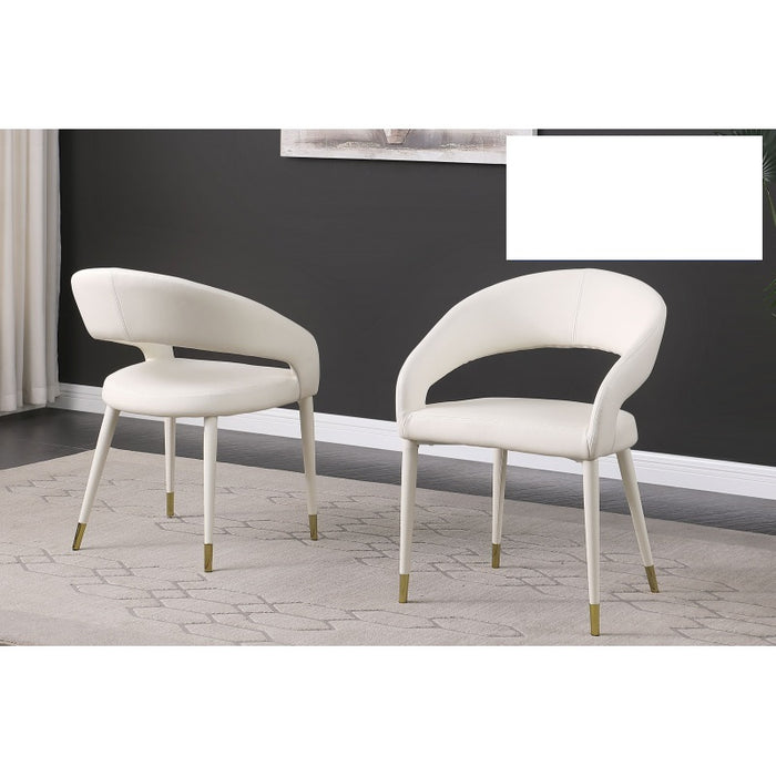 Mariano Furniture - JL021 Dining Chair in Cream (Set of 2) - BM-JL021-C - GreatFurnitureDeal