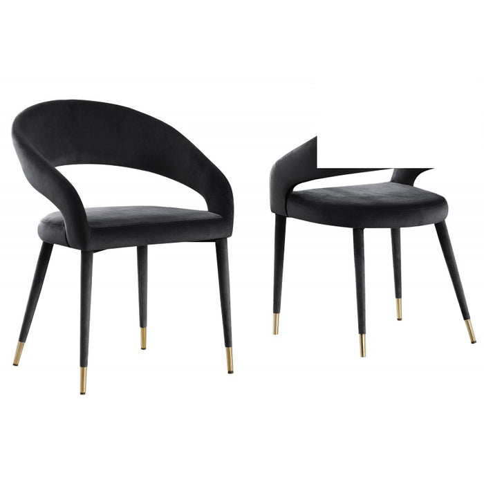 Mariano Furniture - JL021 Dining Chair in Black (Set of 2) - BM-JL021-BLK - GreatFurnitureDeal