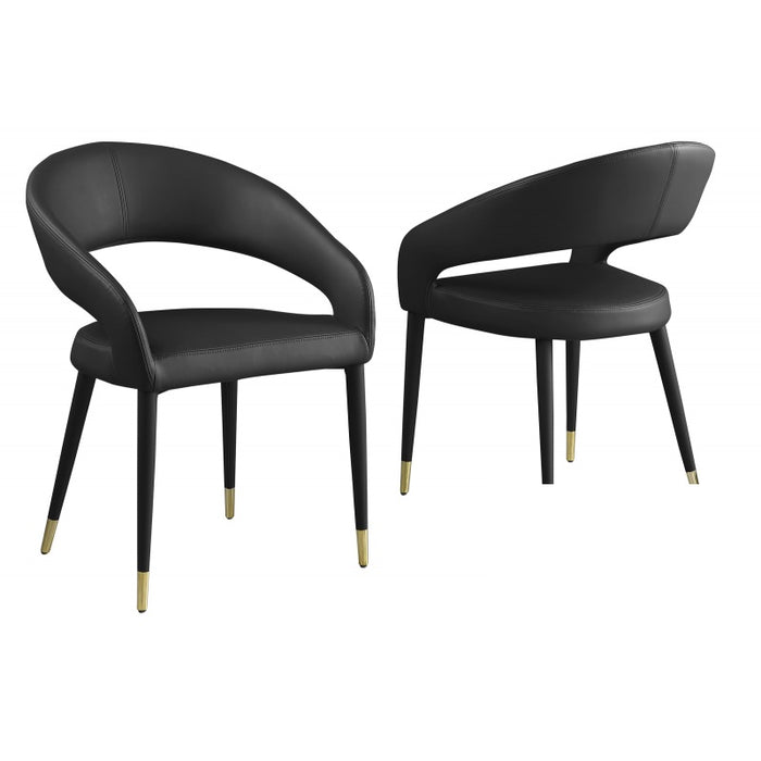 Mariano Furniture - JL021 Dining Chair in Black (Set of 2) - BM-JL021-BLACK - GreatFurnitureDeal
