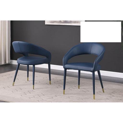Mariano Furniture - JL021 Dining Chair in Navy Blue (Set of 2) - BM-JL021-B - GreatFurnitureDeal