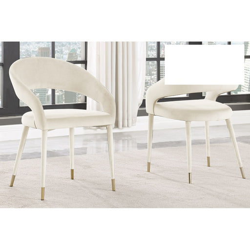 Mariano Furniture - JL021 Dining Chair in Cream (Set of 2) - BM-JL021-CREM - GreatFurnitureDeal