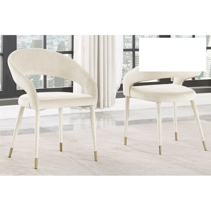 Mariano Furniture - JL021 Dining Chair in Cream (Set of 2) - BM-JL021-CREM - GreatFurnitureDeal