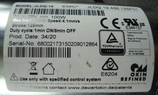 Adjustable Base Head Motor Replacement – Compatible with Tempurpedic ErgoMotion and other bases – Okin JLDQ-19 JLDQ.19.486.125F01 - GreatFurnitureDeal