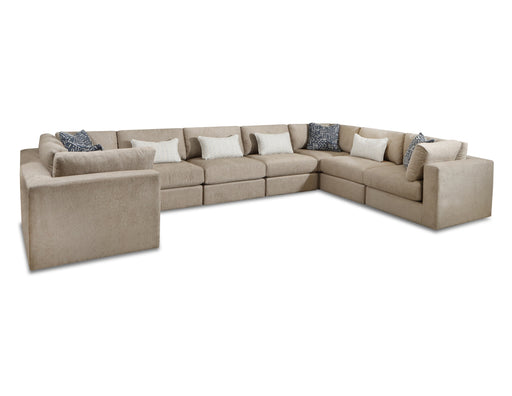 Southern Home Furnishings - Midna Sectional in Oatmeal - 5008 15 19KP 15 19KP 19KP 19KP 15 15 Midna Oatmeal - GreatFurnitureDeal