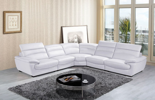 VIG Furniture - Divani Casa Hana Modern White Leather Sectional Sofa - VGKNK8469-TOP-WHT - GreatFurnitureDeal
