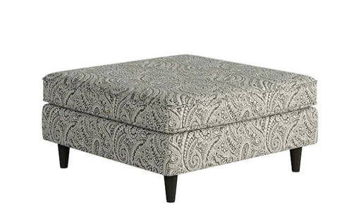 Southern Home Furnishings - Regency Cocktail Ottoman in Grey - 170-C Regency Iron-MTO - GreatFurnitureDeal