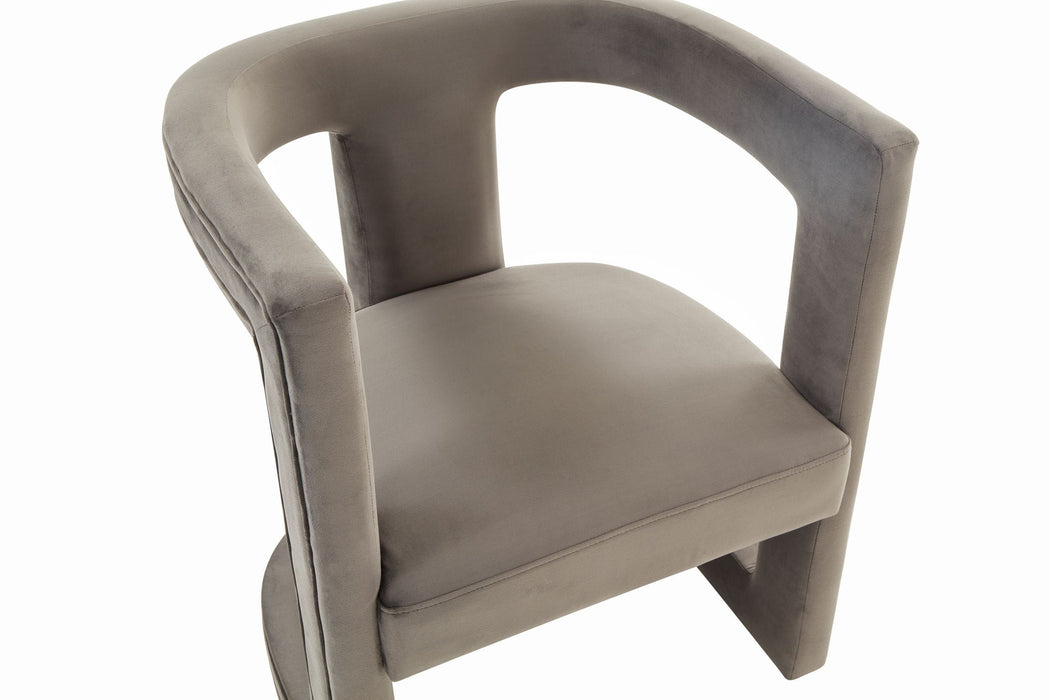 VIG Furniture - Modrest Kendra Modern Grey Fabric Accent Chair - VGRHRHS-AC-231-BLUE - GreatFurnitureDeal
