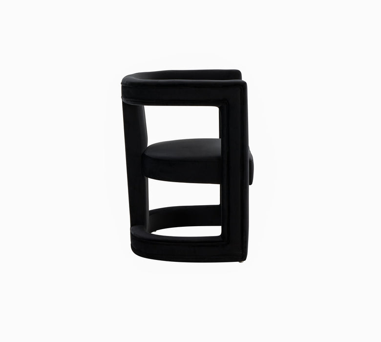 VIG Furniture - Modrest Kendra Modern Black Fabric Accent Chair - VGRHRHS-AC-231-BLK - GreatFurnitureDeal