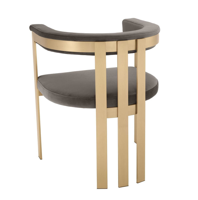 VIG Furniture - Modrest Kersey Glam Grey Velvet Accent Chair - VGMFMC4141-GRY-CH - GreatFurnitureDeal
