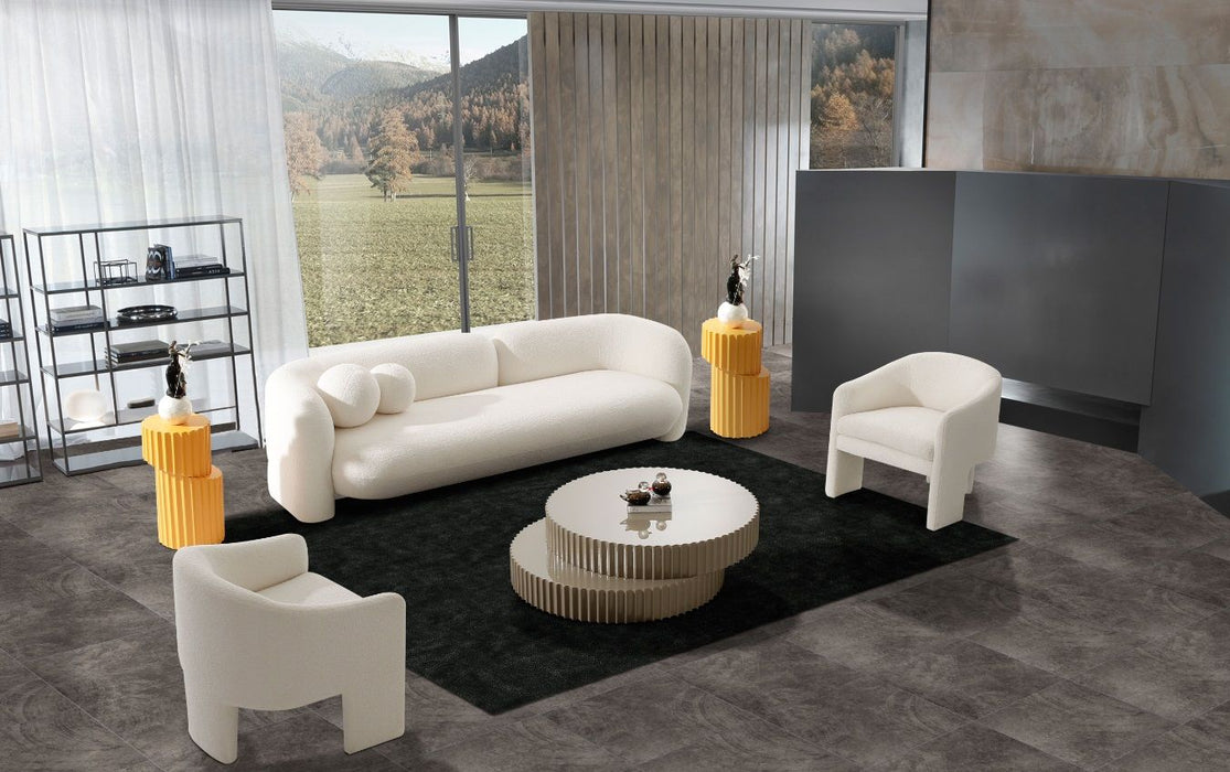 VIG Furniture - Modrest Khan Modern 4-Seater Off White Fabric Sofa - VGOD-ZW-22022-S - GreatFurnitureDeal