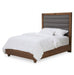 AICO Furniture - Brooklyn Walk Queen Channel Tufted Panel Bed in Burnt Umber - KI-BRKW012QN-408 - GreatFurnitureDeal