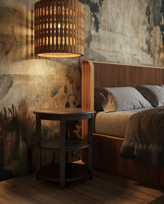 Bramble - Luna Round 3 Tier Side Table in Batavia Black - 23654BBA----- - GreatFurnitureDeal