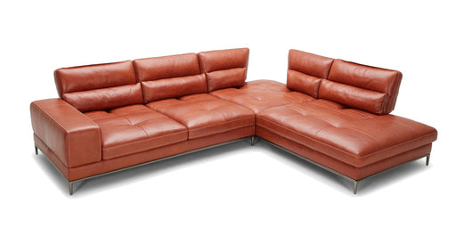 VIG Furniture - Divani Casa Kudos Modern Cognac RAF Chaise Sectional Sofa - VGKK5309-RAF-SECT - GreatFurnitureDeal