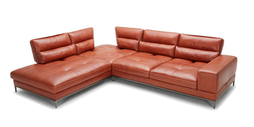 VIG Furniture - Divani Casa Kudos Modern Cognac LAF Chaise Sectional Sofa - VGKK5309-LAF-SECT - GreatFurnitureDeal