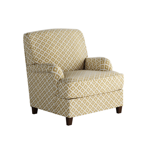 Southern Home Furnishings - Owen Straw Accent Chair in Yellow/White - 01-02-C Owen Straw-MTO - GreatFurnitureDeal