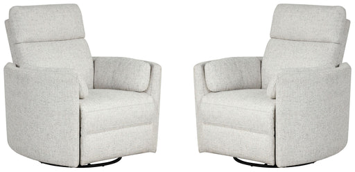 Parker Living - Radius Manual Swivel Recliner in Natural Beauty Quartz (Set of 2) - MRAD#812GSP-2-NBQ - GreatFurnitureDeal