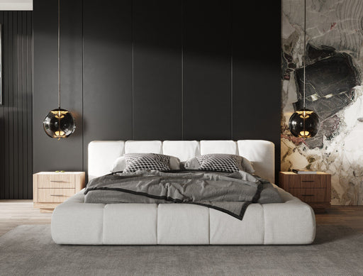 VIG Furniture - Modrest Lamont - Modern Fabric Eastern King Bed - VGKK-KFB1051-BED-EK - GreatFurnitureDeal