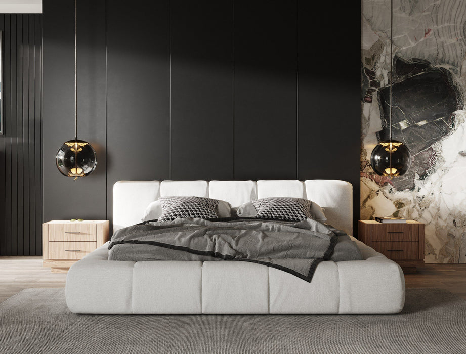 VIG Furniture - Modrest Lamont - Modern Fabric Queen Bed - VGKK-KFB1051-BED-Q - GreatFurnitureDeal