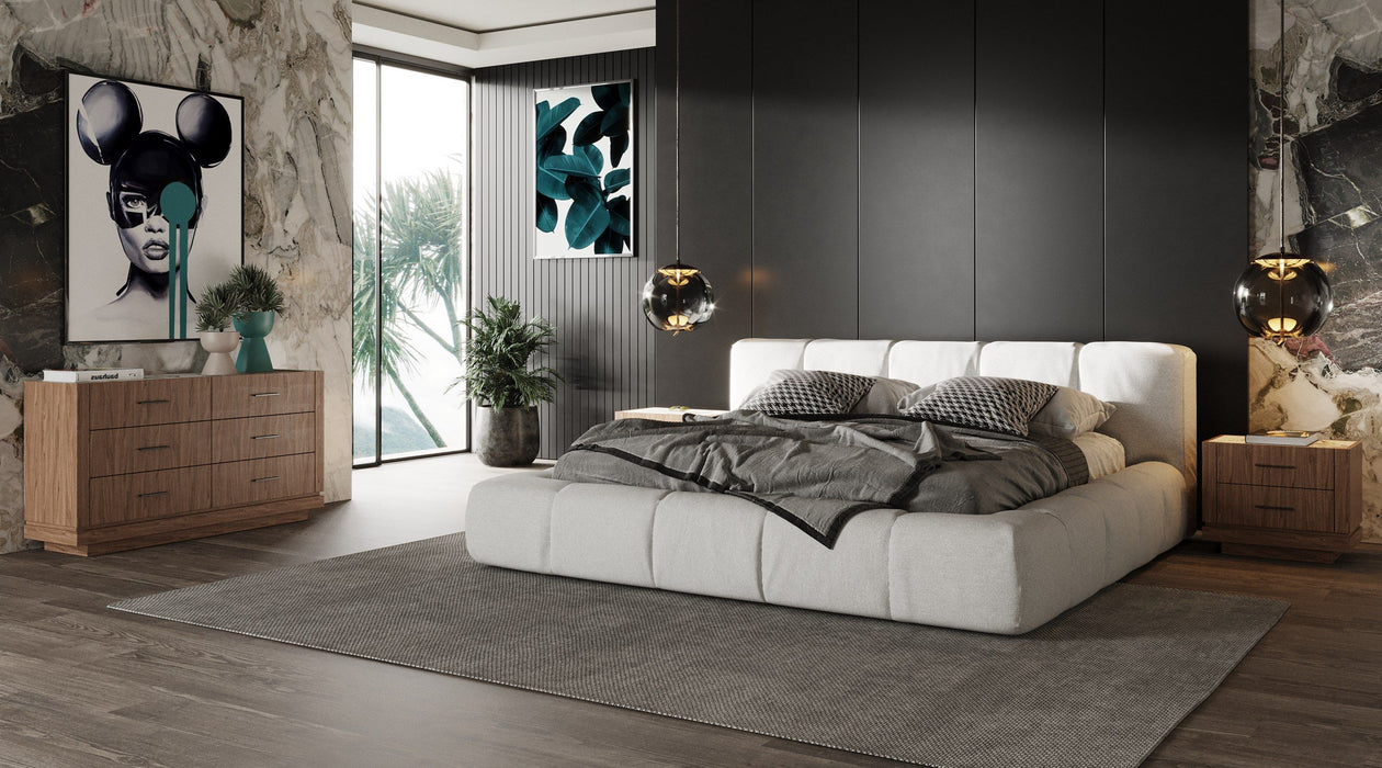 VIG Furniture - Modrest Lamont - Modern Fabric Queen Bed - VGKK-KFB1051-BED-Q