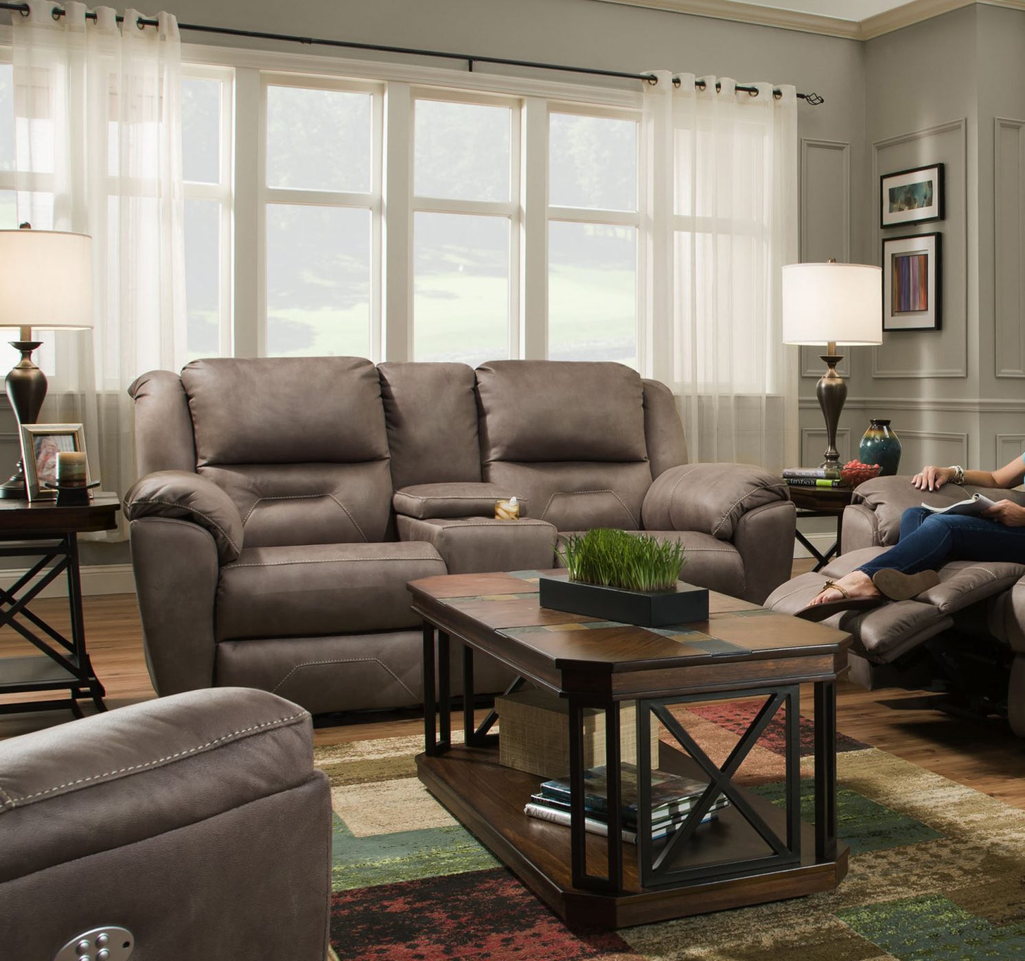 Southern Motion Pandora 3 Piece Power Double Reclining Living Room S