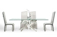 VIG Furniture - Modrest Legend Modern Glass & Stainless Steel Dining Table - VGVCT8111-STL - GreatFurnitureDeal