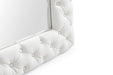 VIG Furniture - Modrest Legend Modern White Bonded Leather Floor Mirror - VGVCJ8111-3H-WHT-MIR - GreatFurnitureDeal