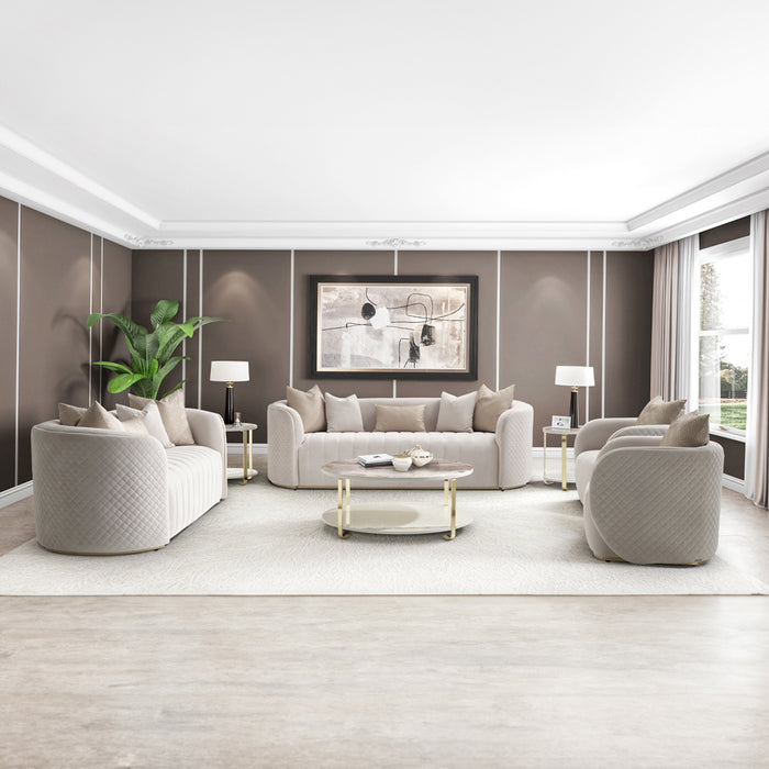 AICO Furniture - Ariana Cocktail Table Gold - LFR-ARNA201-806 - GreatFurnitureDeal