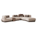 AICO Furniture - Bristol Point 5 Piece Sectional in Saddle Brown - LFR-BSTL-5PC-FWN-226 - GreatFurnitureDeal