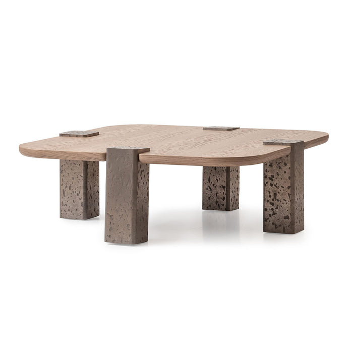 AICO Furniture - Bristol Point Cocktail Table Large in Saddle Brown - LFR-BSTL201-226 - GreatFurnitureDeal