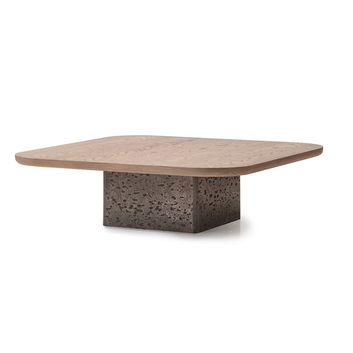 AICO Furniture - Bristol Cocktail Table Medium in Saddle Brown - LFR-BSTL204-226 - GreatFurnitureDeal