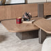 AICO Furniture - Bristol Cocktail Table Medium in Saddle Brown - LFR-BSTL204-226 - GreatFurnitureDeal