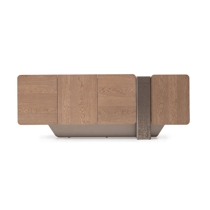 AICO Furniture - Bristol Point Console Table in Saddle Brown - LFR-BSTL223-226 - GreatFurnitureDeal