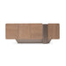 AICO Furniture - Bristol Point Console Table in Saddle Brown - LFR-BSTL223-226 - GreatFurnitureDeal