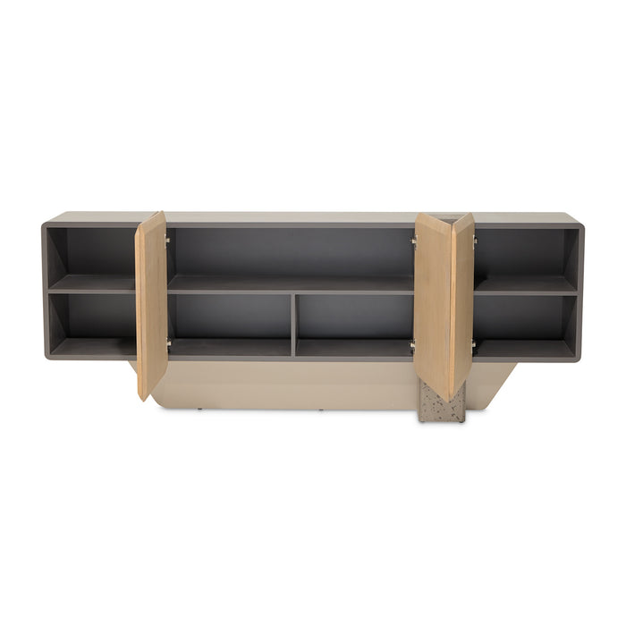 AICO Furniture - Bristol Point Console Table in Saddle Brown - LFR-BSTL223-226 - GreatFurnitureDeal