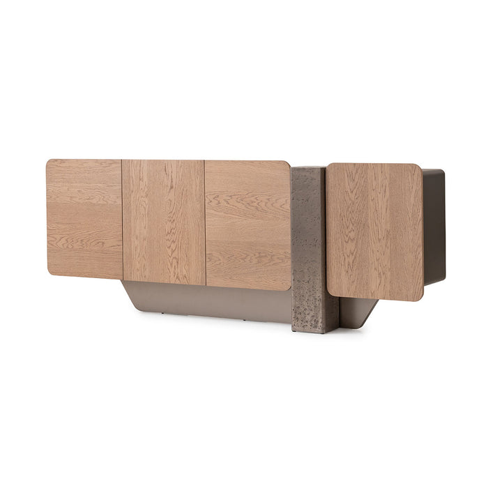 AICO Furniture - Bristol Point Console Table in Saddle Brown - LFR-BSTL223-226 - GreatFurnitureDeal