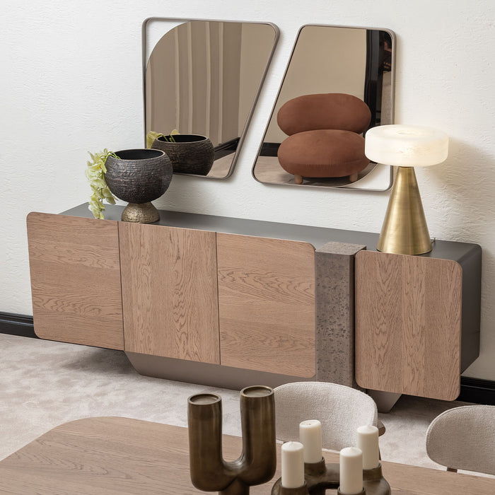 AICO Furniture - Bristol Point Console Table in Saddle Brown - LFR-BSTL223-226 - GreatFurnitureDeal