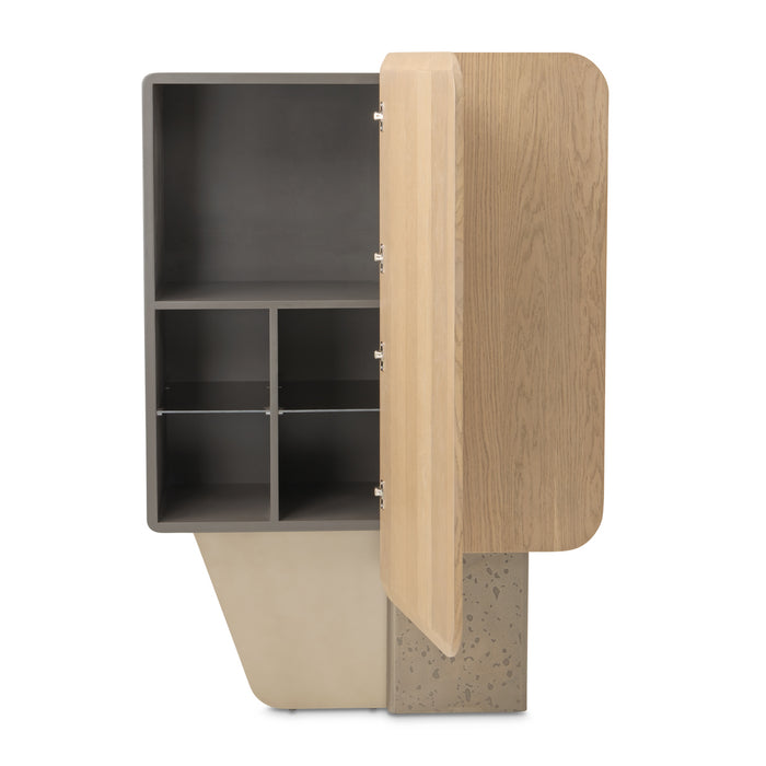 AICO Furniture - Bristol Point Bar Cabinet in Saddle Brown - LFR-BSTL500-226 - GreatFurnitureDeal