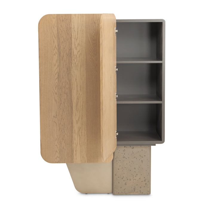 AICO Furniture - Bristol Point Bar Cabinet in Saddle Brown - LFR-BSTL500-226 - GreatFurnitureDeal