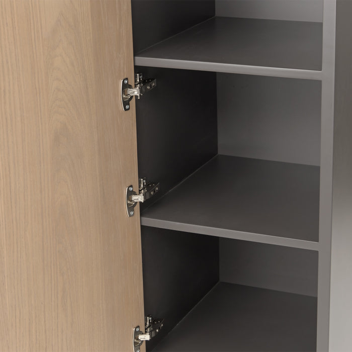 AICO Furniture - Bristol Point Bar Cabinet in Saddle Brown - LFR-BSTL500-226 - GreatFurnitureDeal
