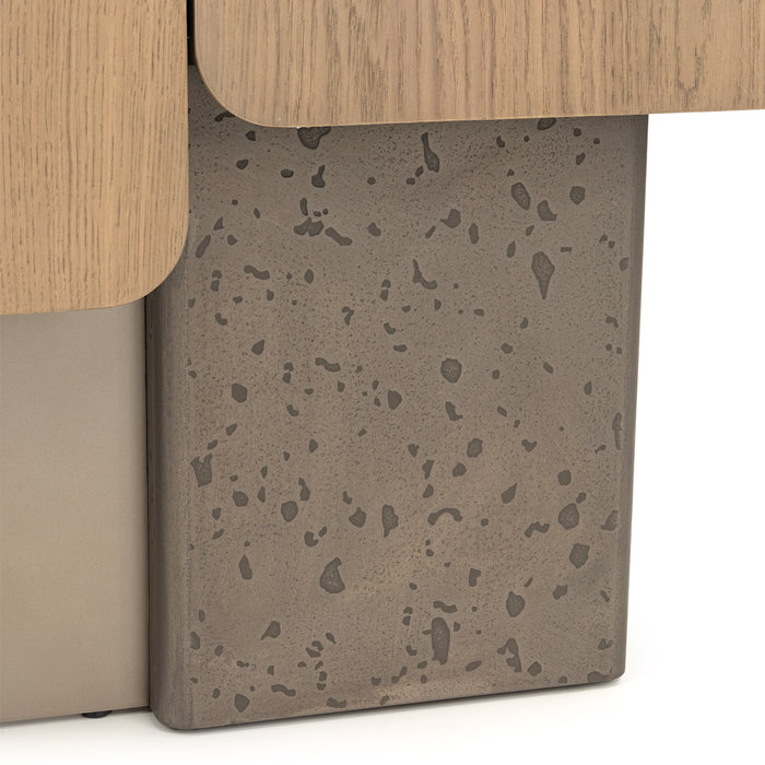 AICO Furniture - Bristol Point Bar Cabinet in Saddle Brown - LFR-BSTL500-226 - GreatFurnitureDeal