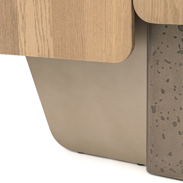 AICO Furniture - Bristol Point Bar Cabinet in Saddle Brown - LFR-BSTL500-226 - GreatFurnitureDeal