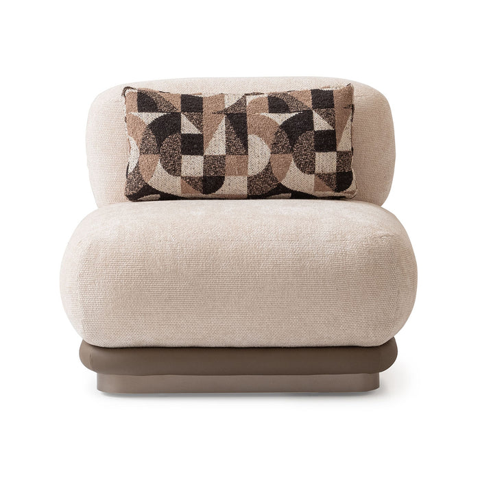 AICO Furniture - Bristol Point Armless Chair in Saddle Brown - LFR-BSTL830-FWN-226 - GreatFurnitureDeal